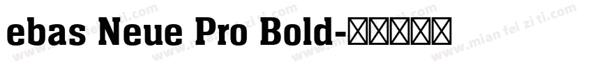 ebas Neue Pro Bold字体转换
